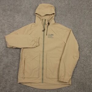 Howler Brothers Jacket Mens Small Tan Performance Windbreaker Hiking Nylon EUC